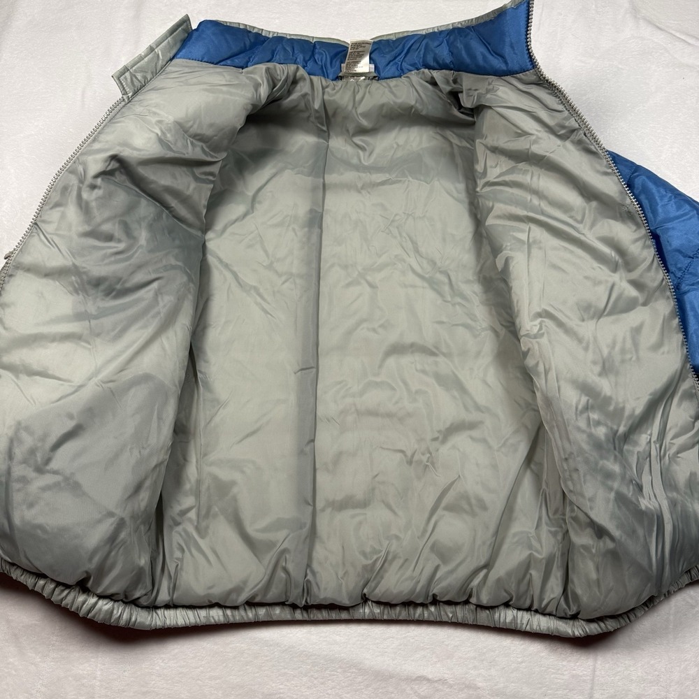 Vtg Y2K Detroit Lions Reebok Puffer Coat Jacket Mens Medium 90s Embroidered NFL - Picture 3 of 10